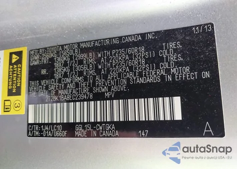 2014 Lexus Rx 350 F Sport from USA, damaged, VIN 2T2BK1BA8EC239478